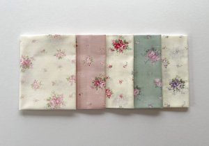 画像1: カットクロス5枚セット ローズジュリア