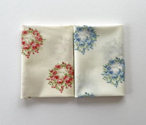 画像1: カットクロス２枚セット　ローズリース