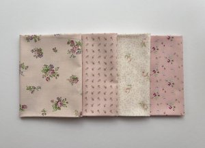 画像1: カットクロス4枚セット　ピンク系