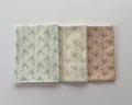 カットクロス3枚セット　小さな薔薇柄