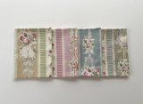 カットクロス4枚セット　ローズボーダー
