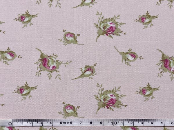 画像1: ローズ柄　ピンク (1)