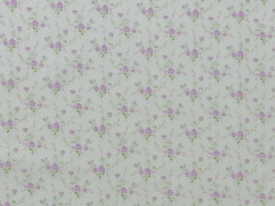 画像1: 小さな薔薇柄　オフホワイト